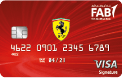FAB Ferrari Signature Credit Card | First Abu Dhabi Bank (FAB) Credit Cards